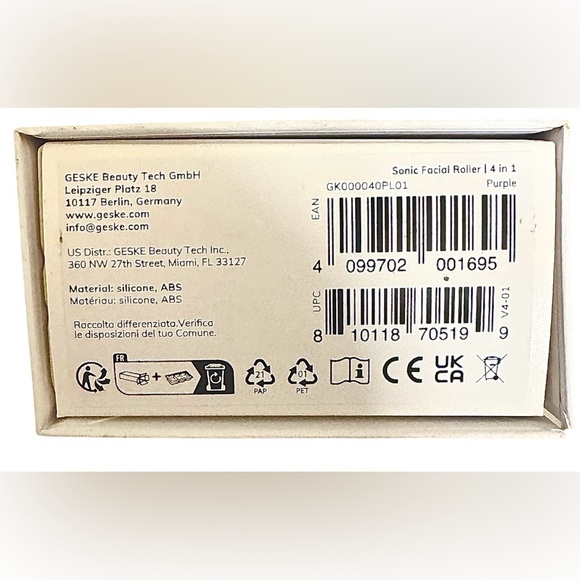 NWT Sonic Facial Roller 4-in-1/Smartphone Controlled - Picture 3 of 6